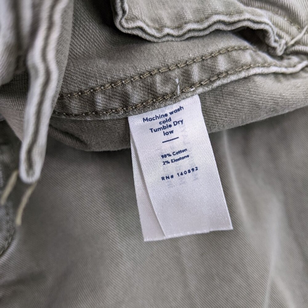 Marine Layer Size 8 Bridget Wide Leg Crop Pants in Olive Green Style 14650 - Picture 9 of 9